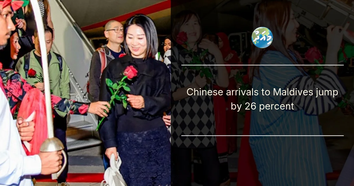 Chinese arrivals to Maldives jump by 26 percent